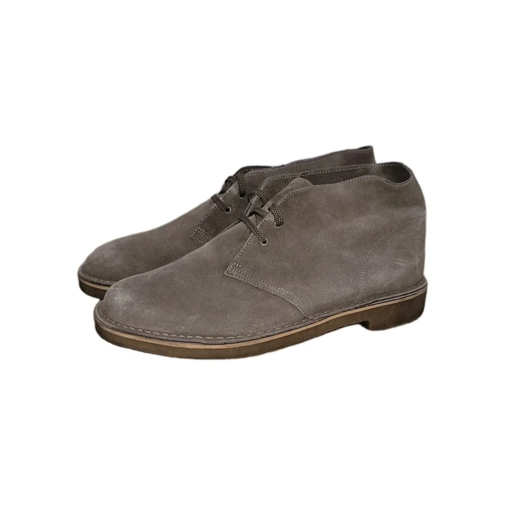 Clarks Bushacre Suede Chukka Boots Men's Size 10.5 W Wide Desert Shoes Brown